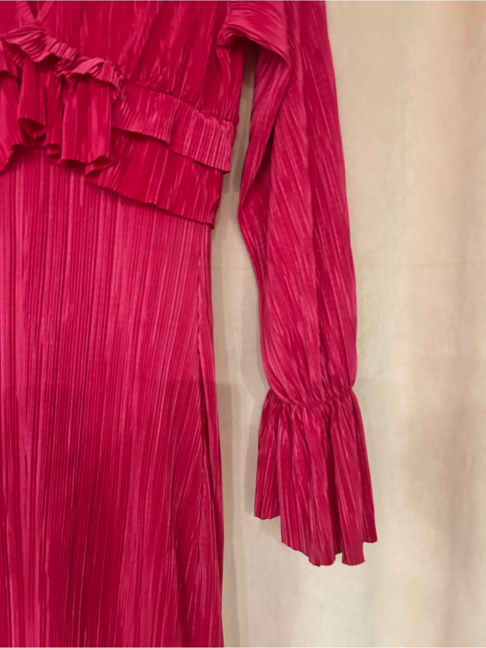 Boohoo Hot Pink Ruffle Maxi Dress - Picture 13 of 15
